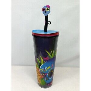Starbucks 2025 Dia De Los Muertos Day of Dead Straw Topper 24oz Tumbler Cold Cup